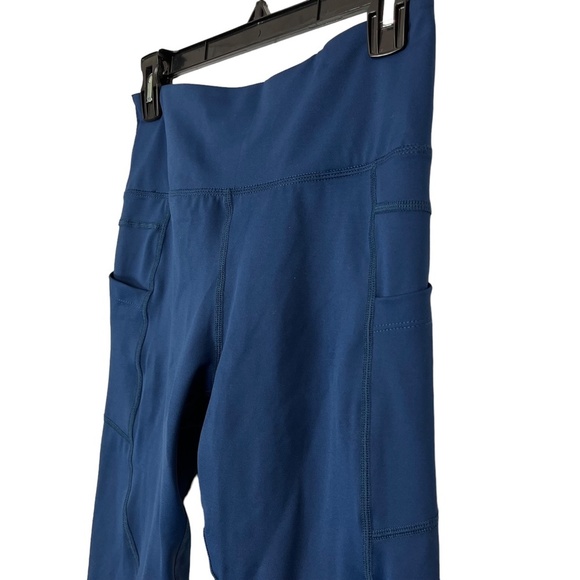 ZYIA ACTIVE Navy Blue Cropped Skinny Leggings Yoga Pants Pockets Workout 8 / 10 - Picture 9 of 16